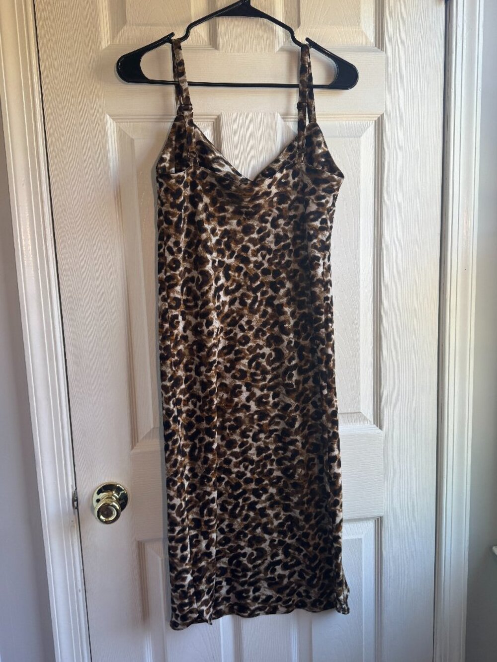 Rebecca Minkoff R.M Leopard Print Slip Dress Silky - size S